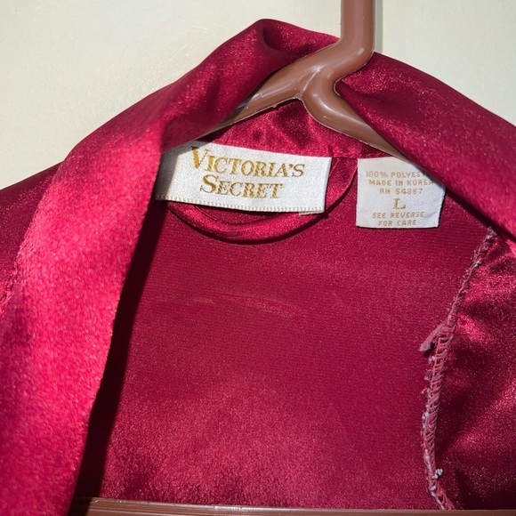 Victoria’s Secret Gold Label Long Robe in Red with Belt Large - Picture 4 of 5